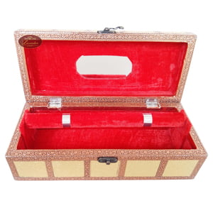 Antique Look, Artificial Leather Finish, Wooden Handmade Premium 1-Roll Bangle Box